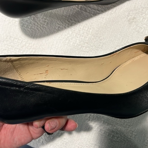 Coach heels pumps kitten heel black Bowery gold‎ hardware - Picture 10 of 16